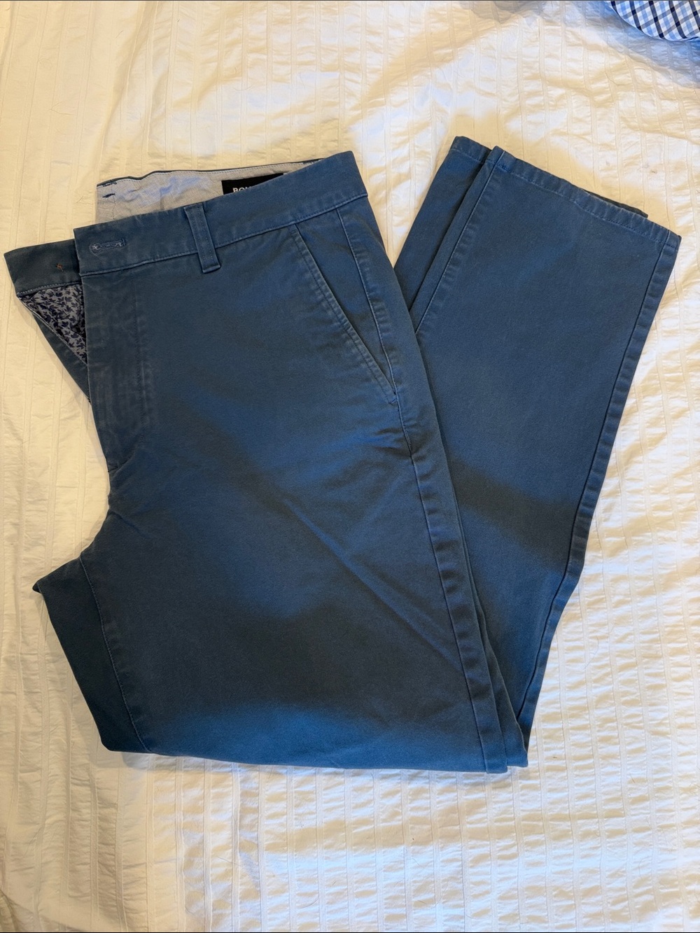 Bonobos Men's Blue Chino Pants - Slim fit